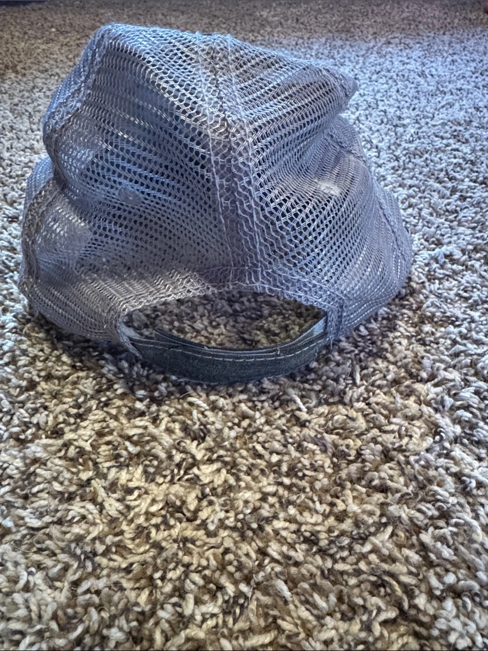 Katydid Black Mesh Trucker Hat with White and Teal Embroidery